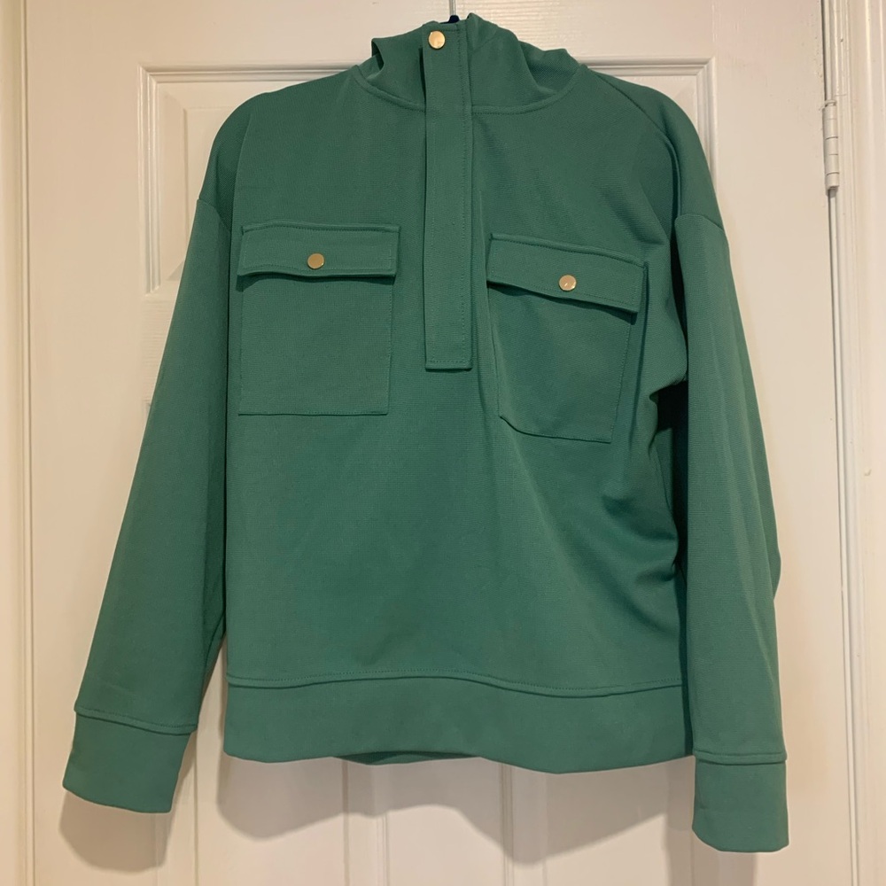 Mango 3/4 zip hoodie sweater